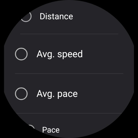 samsung galaxy watch health workout screen metrics selection 03