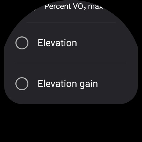 samsung galaxy watch health workout screen metrics selection 05