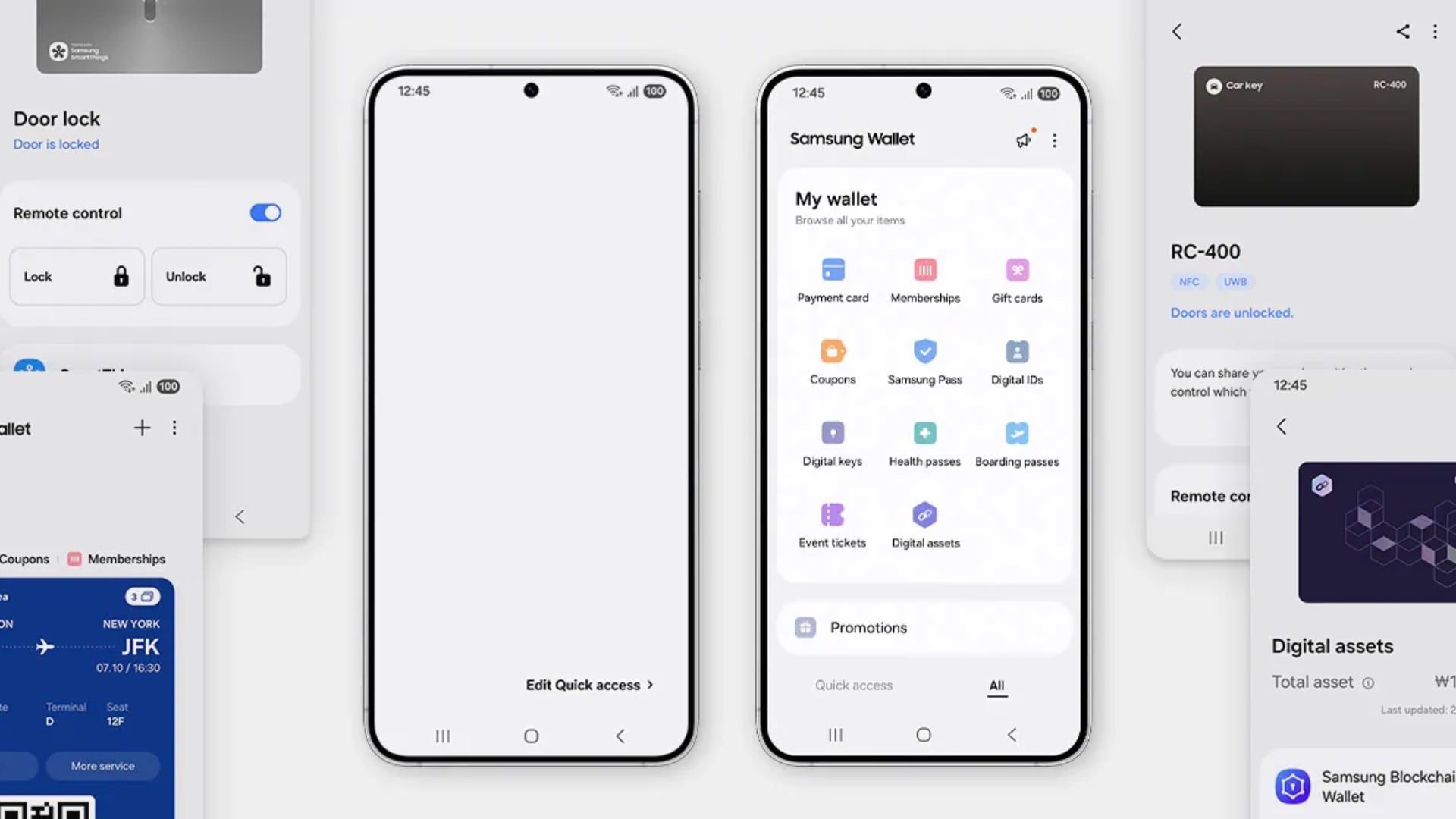 samsung wallet cards boarding passes ids tickets galaxy s25