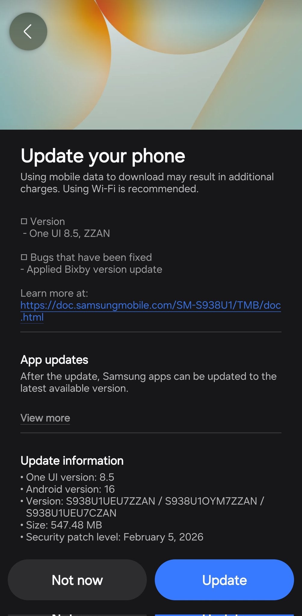 samsung galaxy s25 android 16 qpr2 one ui 8.5 beta 5 update usa