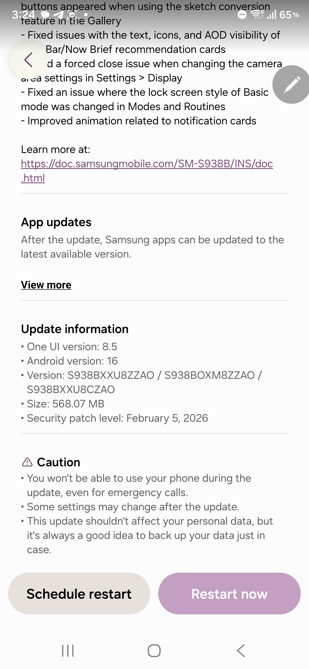 samsung galaxy s25 one ui 8.5 beta 6 update changelog android 16 qpr2 (02)