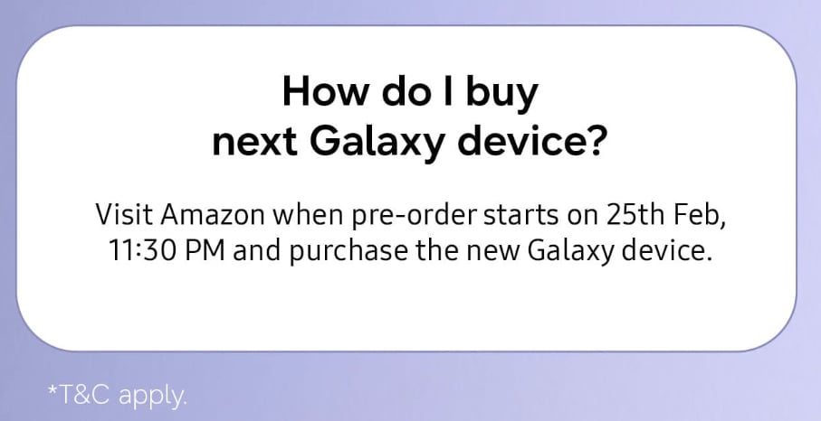 samsung galaxy s26 plus galaxy s26 ultra pre-order date time india amazon india