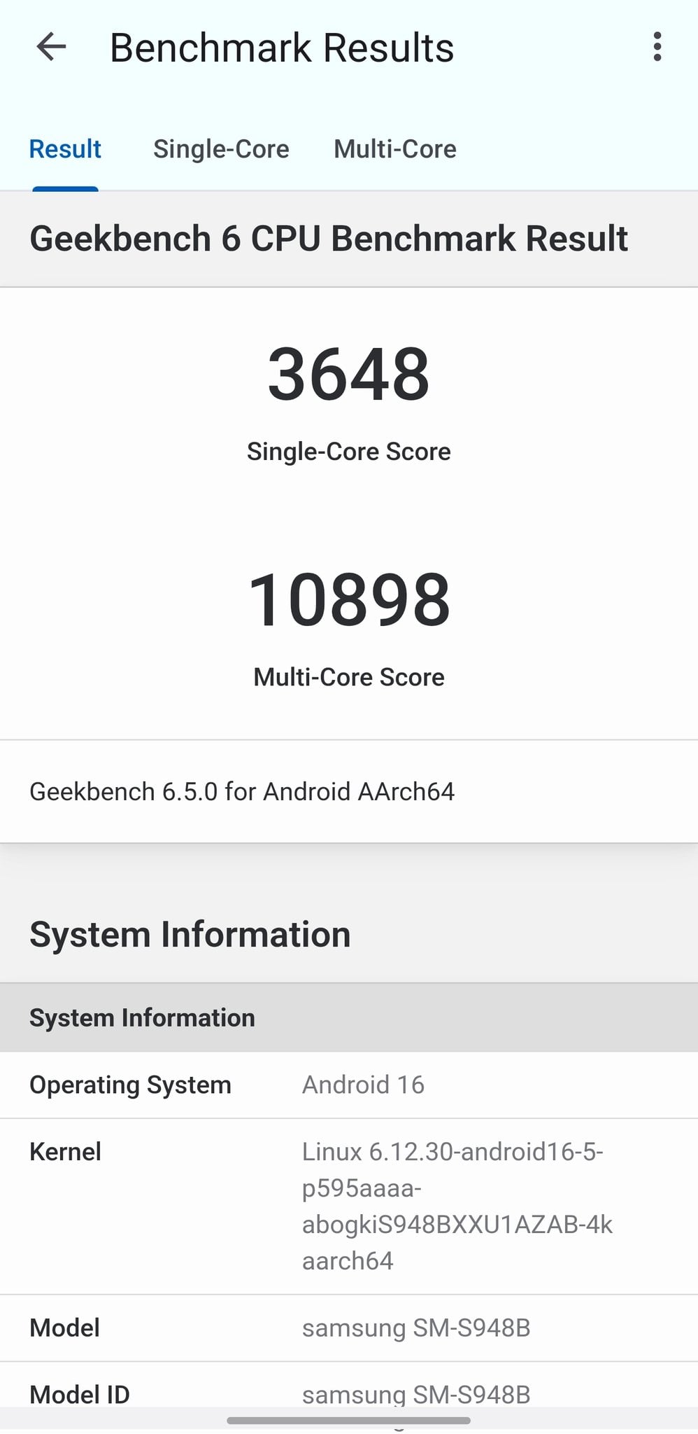 samsung galaxy s26 ultra performance benchmark (02) geekbench 6