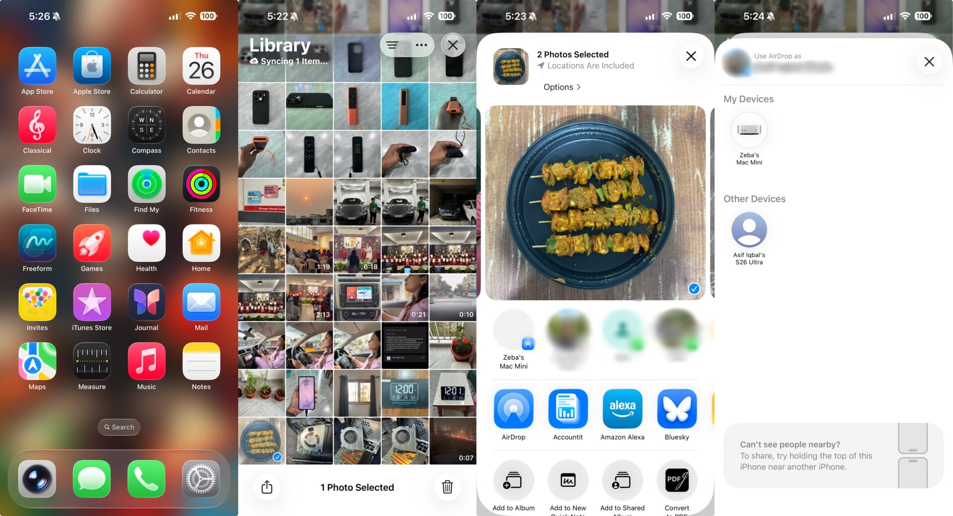apple iphone ios airdrop quick share procedure