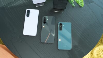 samsung galaxy a37 purple black green rear design