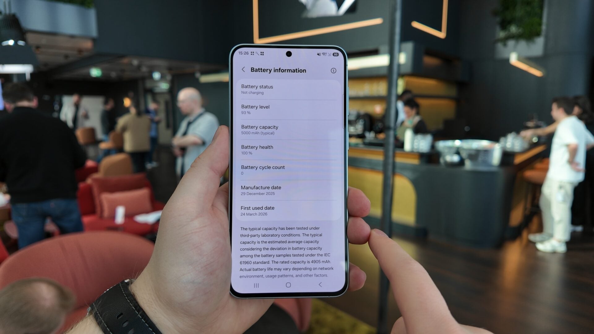 galaxy a57 front view