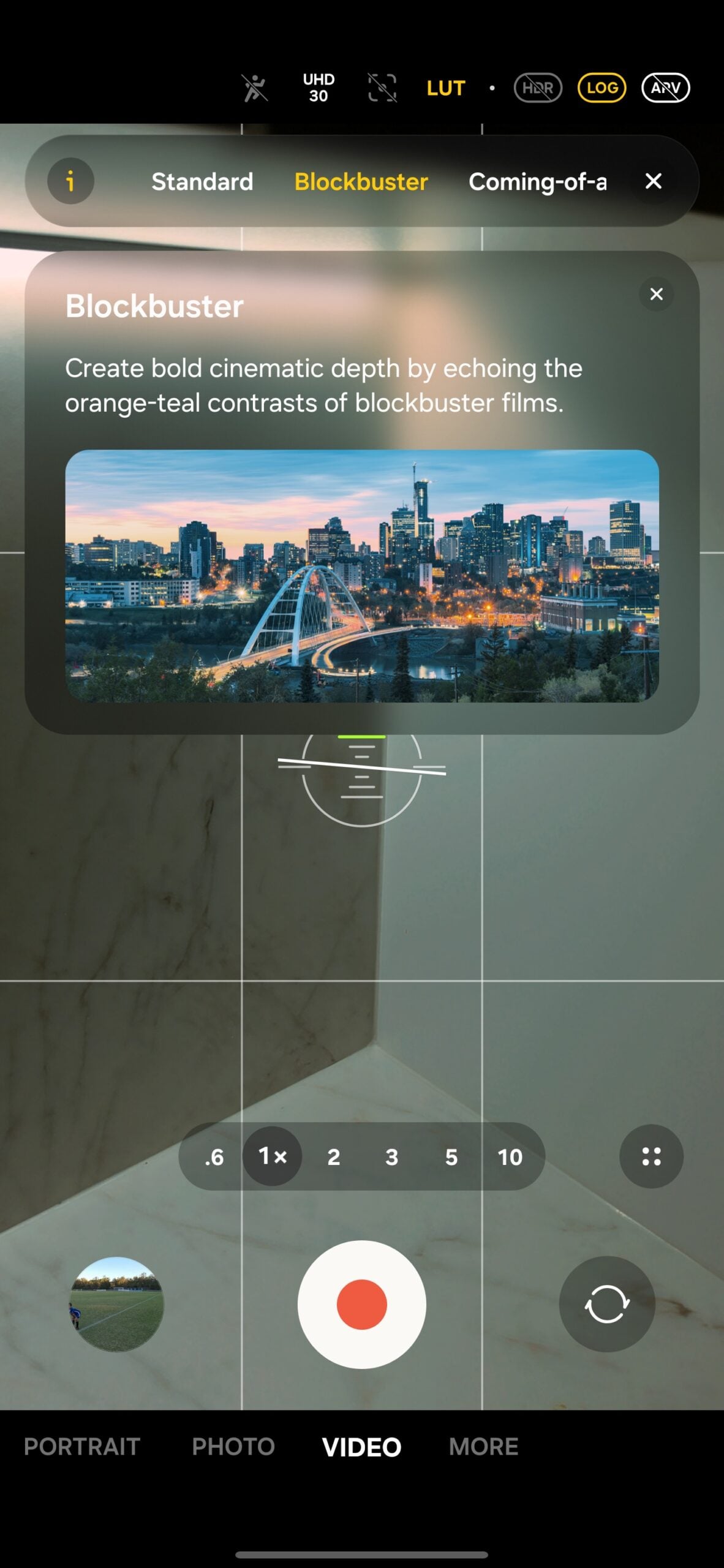 samsung galaxy s26 ultra camera lut preview blockbuster