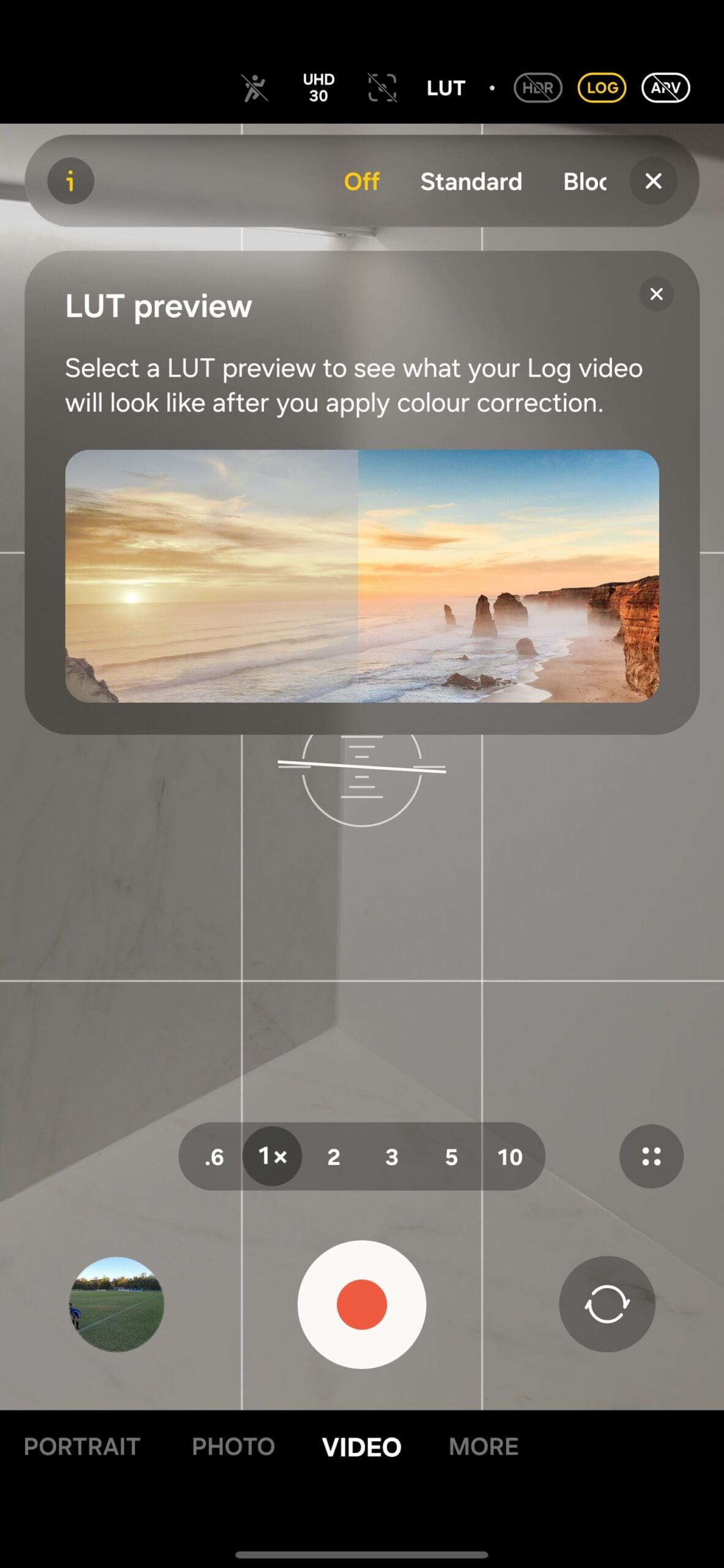 samsung galaxy s26 ultra camera lut preview off