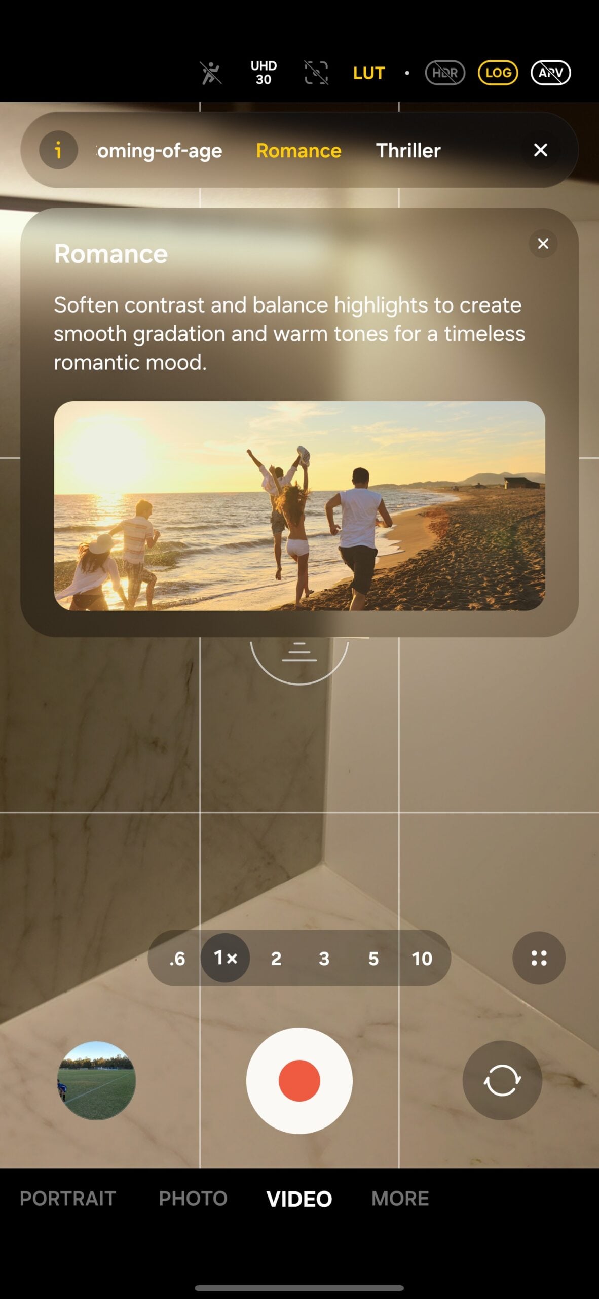 samsung galaxy s26 ultra camera lut preview romance