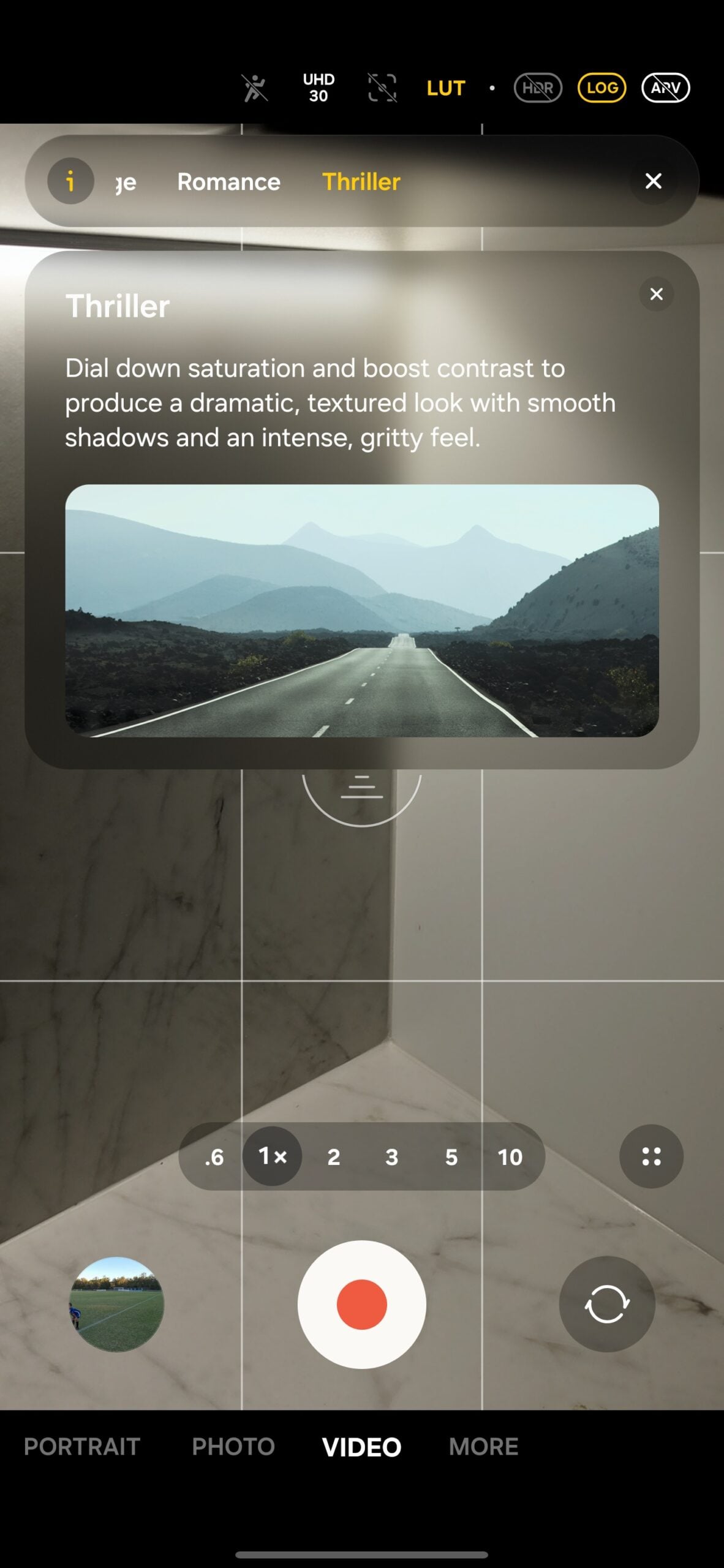 samsung galaxy s26 ultra camera lut preview thriller