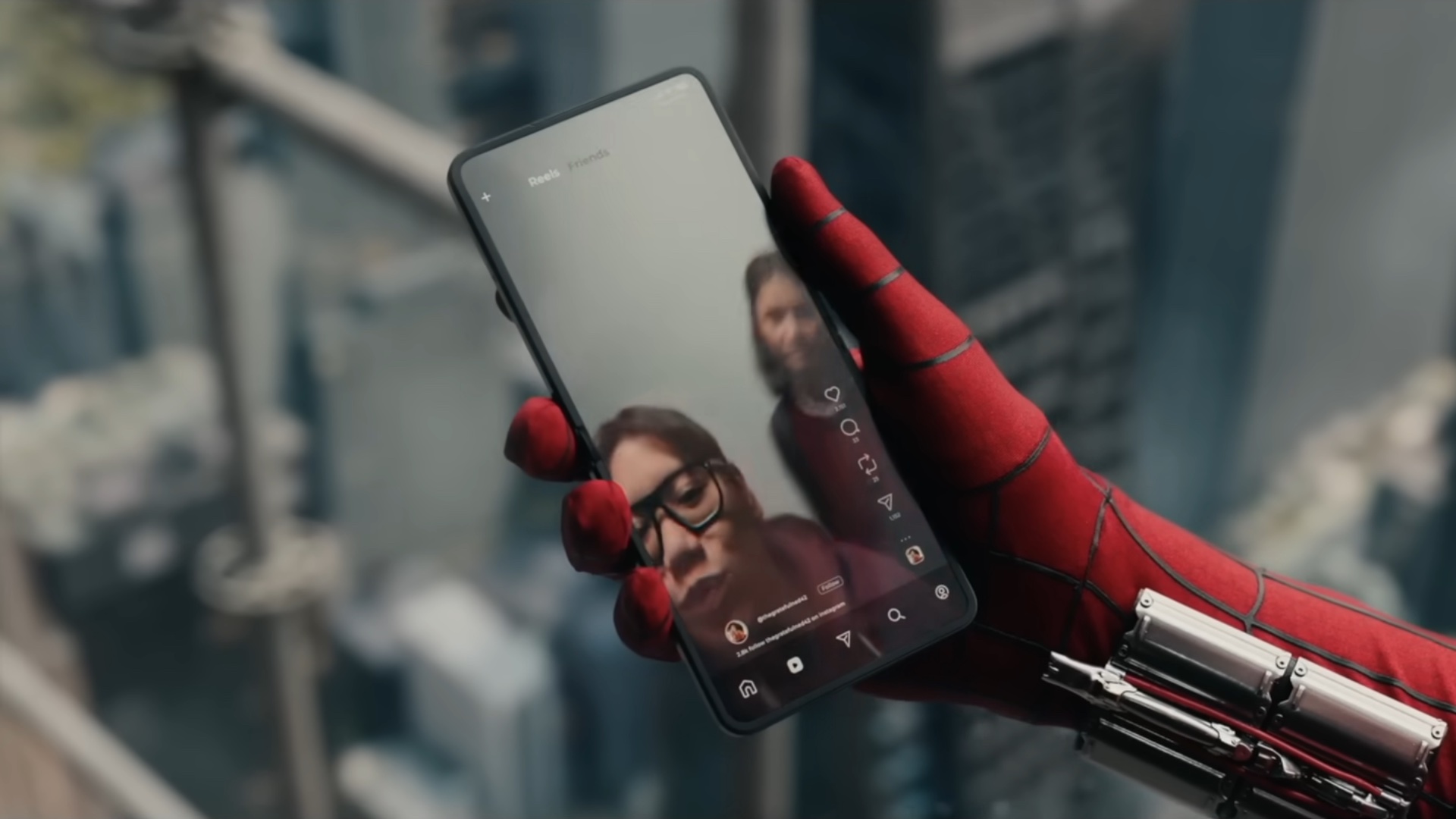 Spider-Man doomscrolls Instagram on a Samsung phone in Brand New Day ...