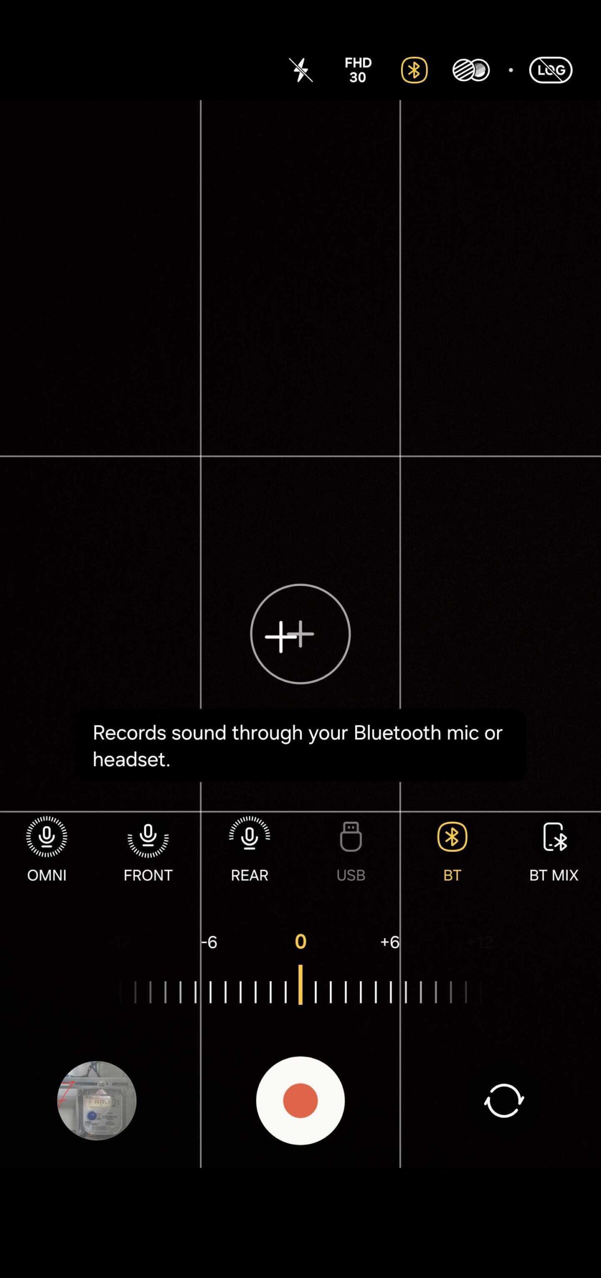 pro video microphone settings