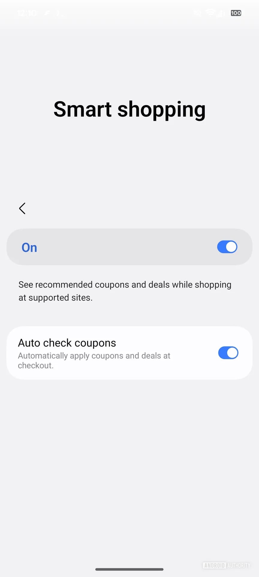 under development smart shopping feature in one ui 9