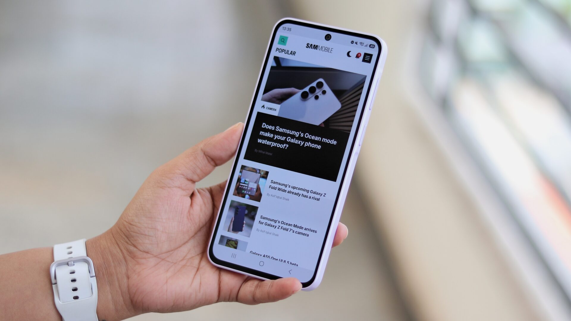 samsung browser on the galaxy a37