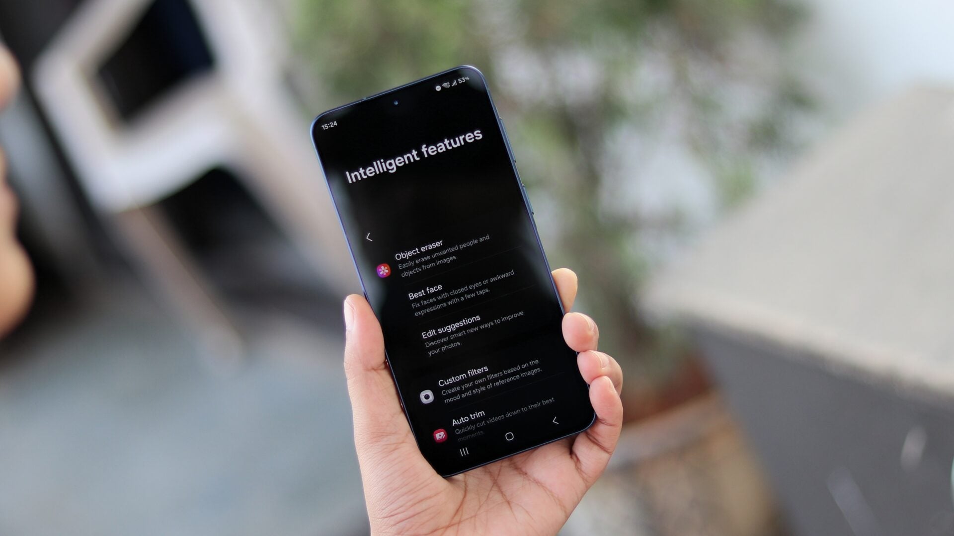 advanced intelligence features on the galaxy a57