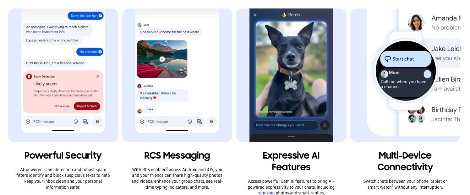 google messages upgrades features
