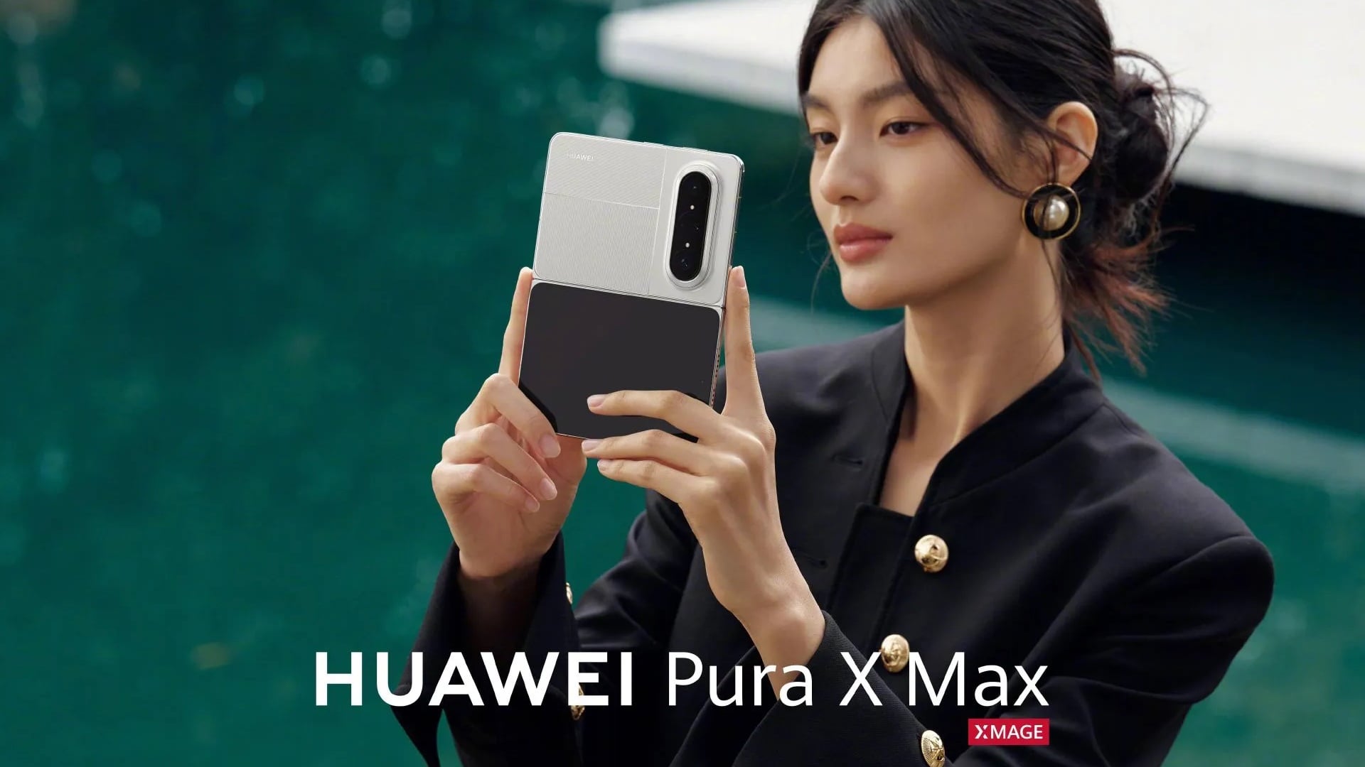 huawei pura x max cameras white