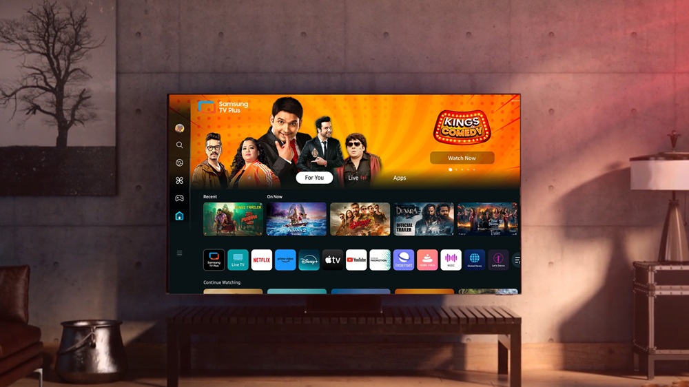 samsung adds the kings of comedy channel to samsung tv plus in india