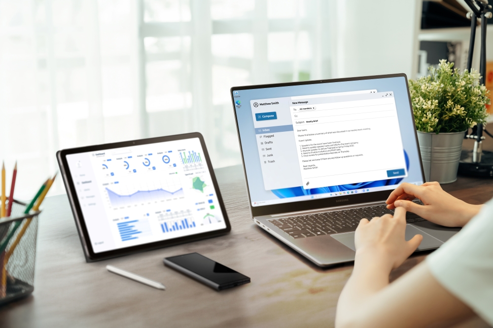 samsung galaxy book 6 enterprise edition opened