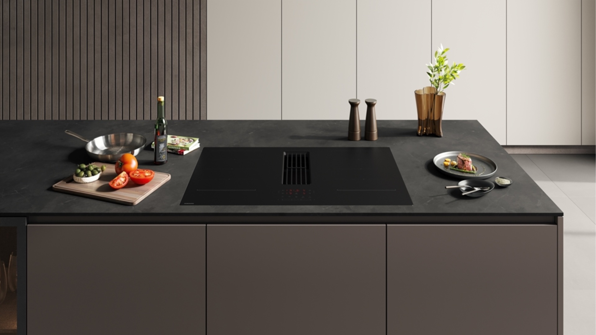 samsung infinite line hood integrated induction cooktop duct kit