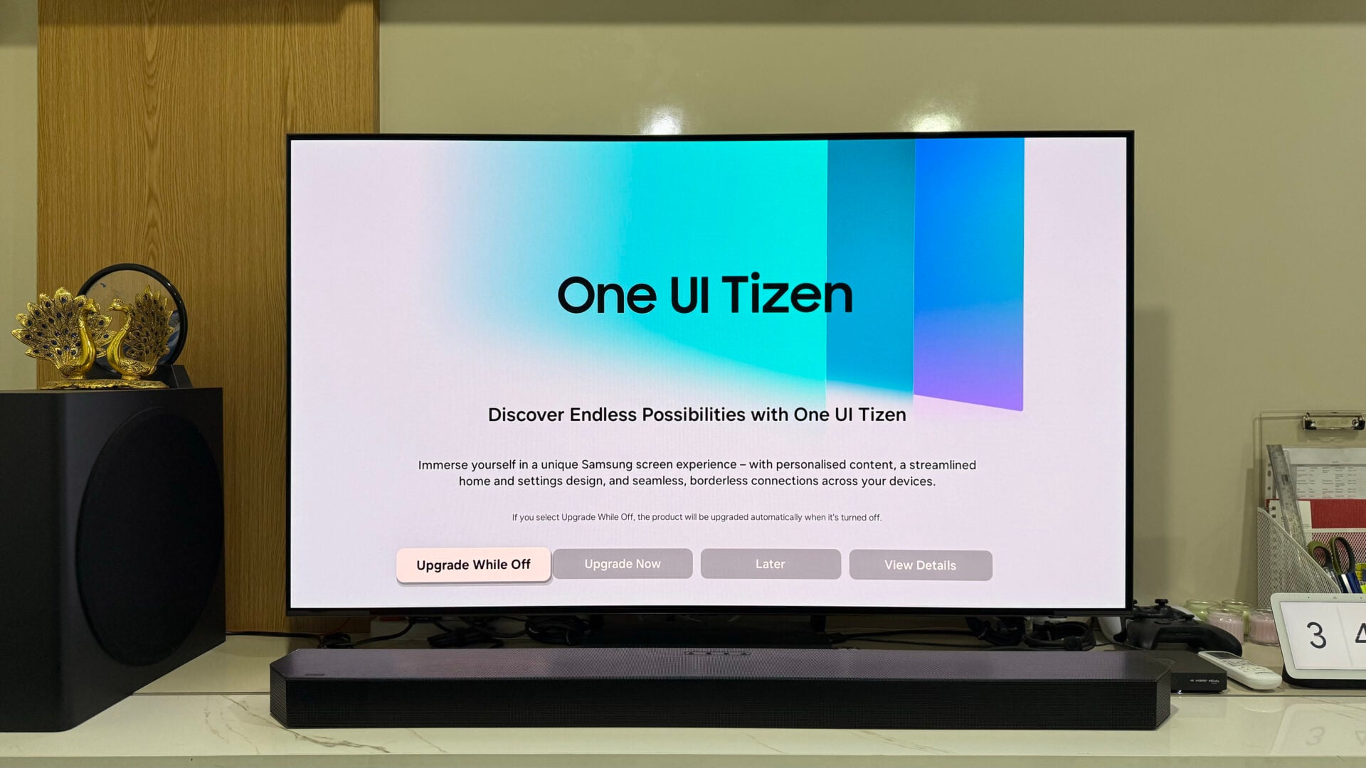 samsung s90c oled tv software update firmware version 6500 tizen os 9.0 (02)