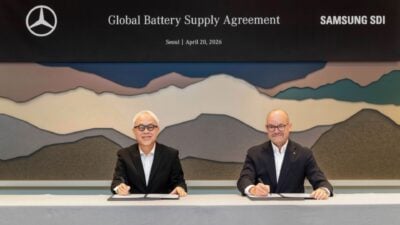 samsung sdi mercedes-benz ev battery supply agreement signature