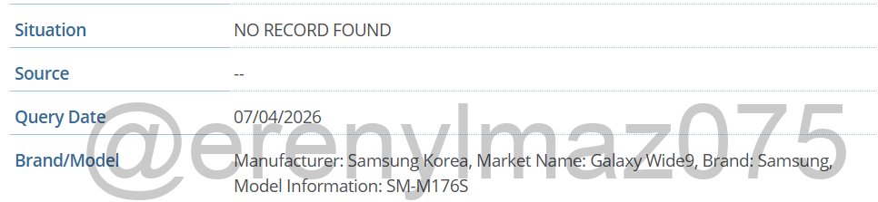 samsung sm-m176s galaxy wide 9 gsma database