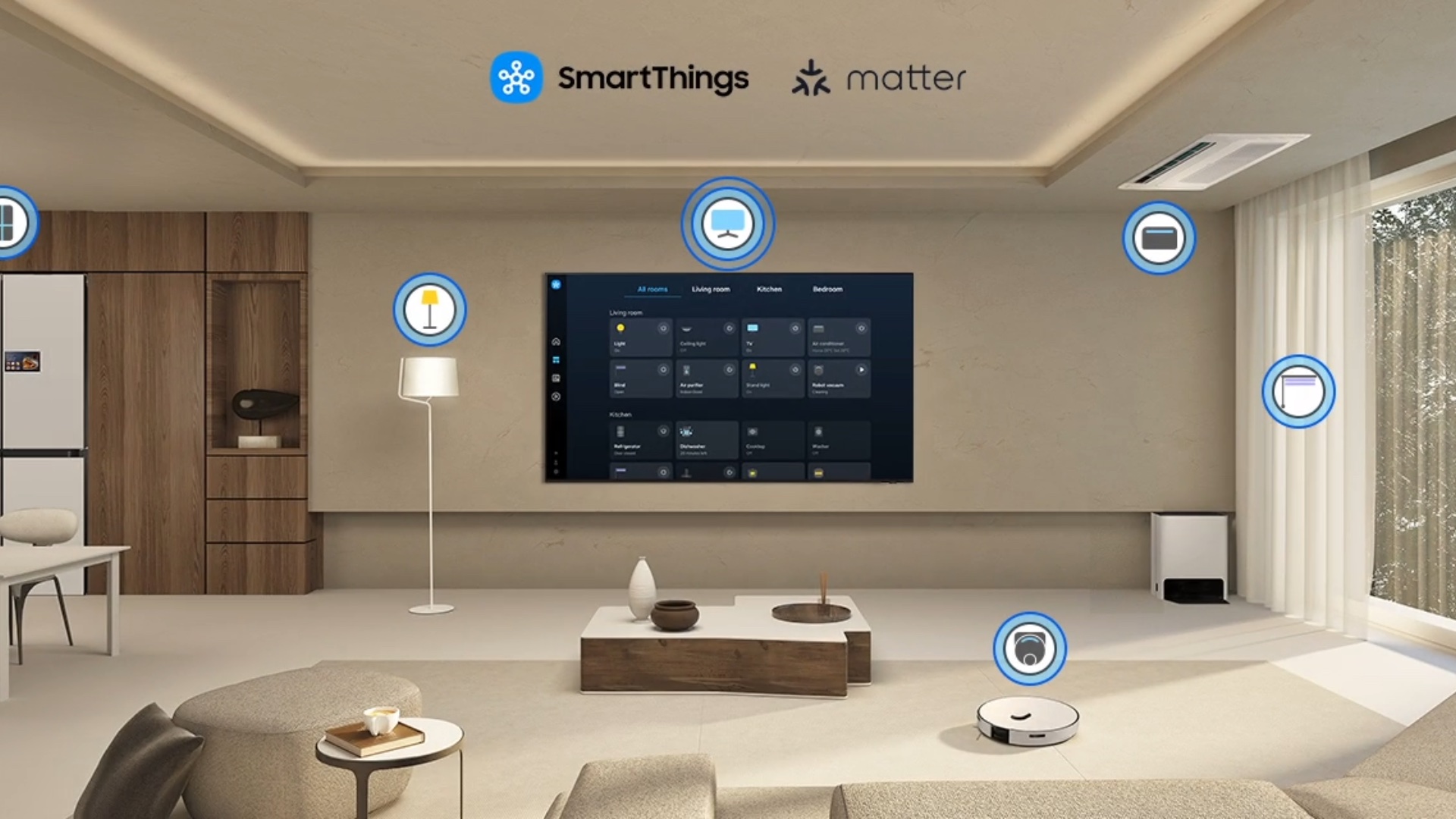 samsung tv smartthings hub matter