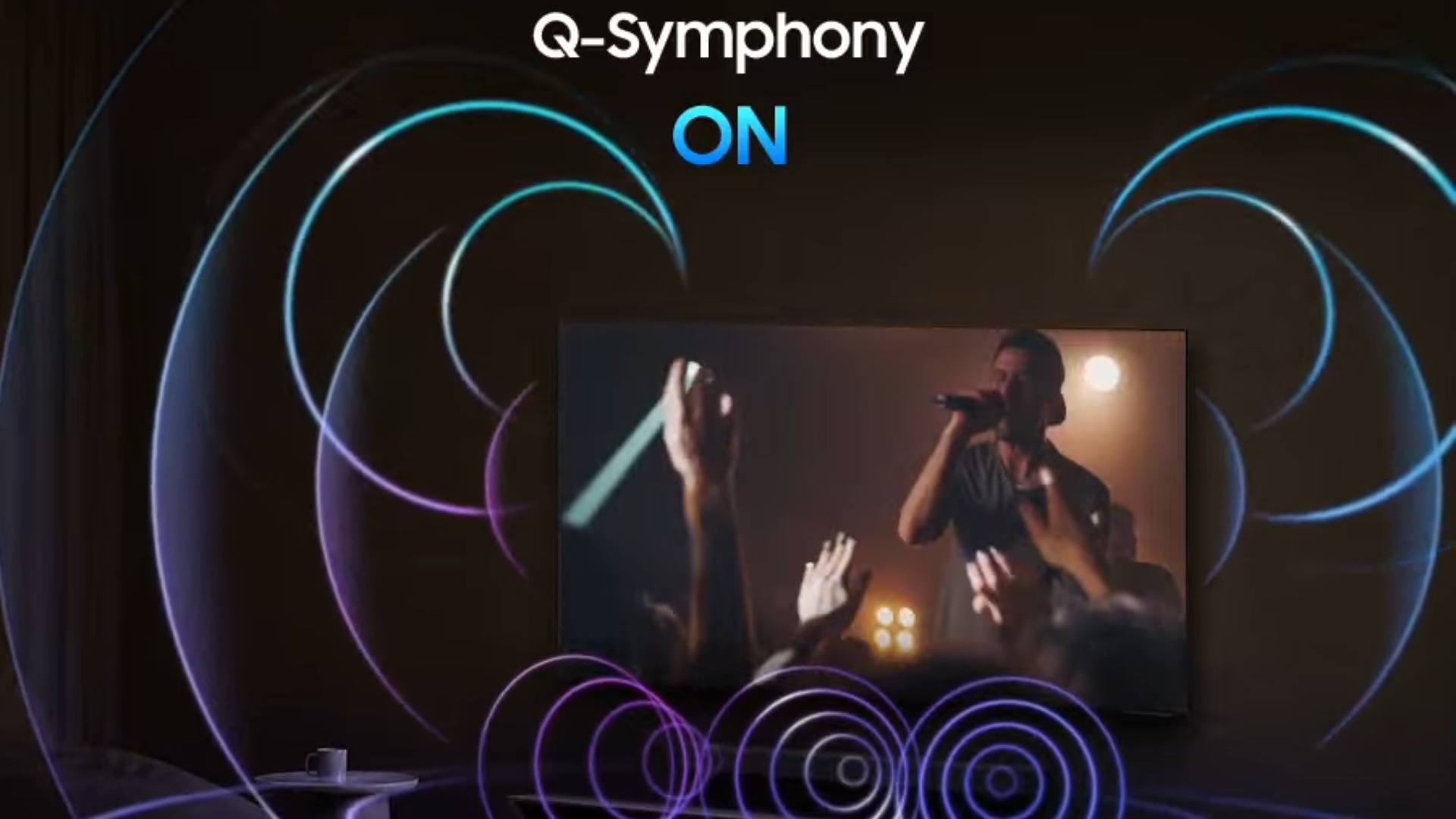 samsung tv soundbar q-symphony