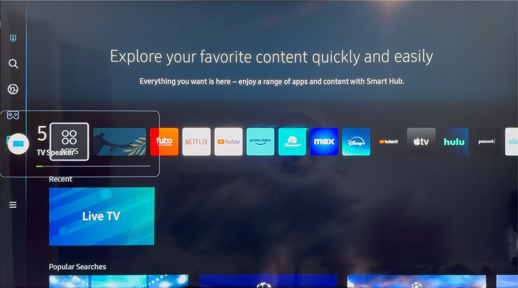 samsung tv volume tizen os 8