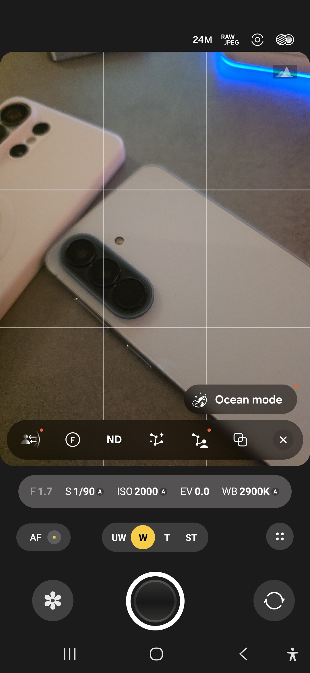 galaxy s25 ultra ocean mode