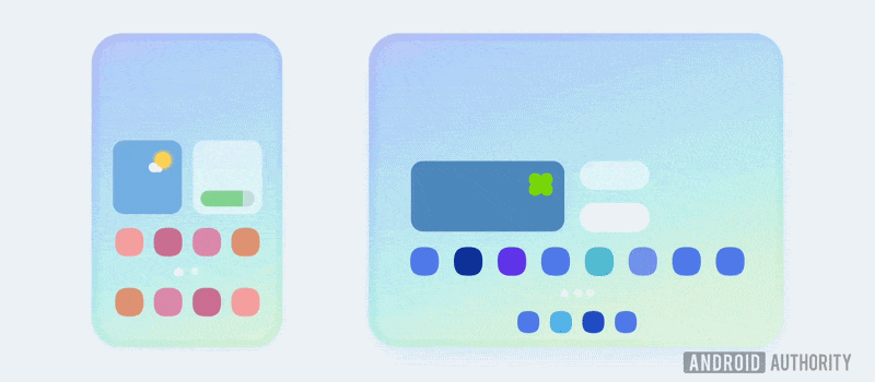 cover screen mirroring animation for galaxy z wide fold