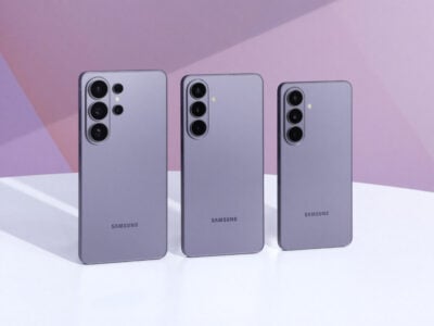 Samsung Galaxy S26, S26 Plus, S26 Ultra Size Comparison Cobalt Violet