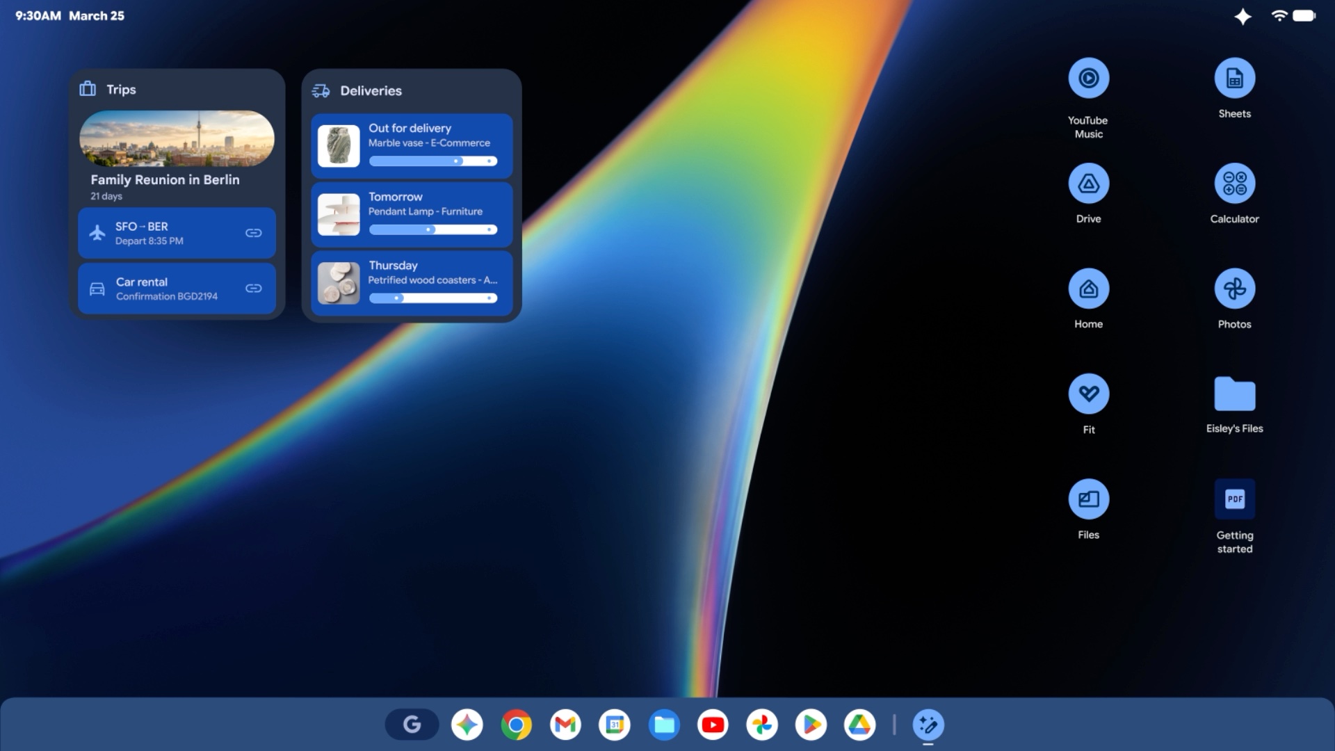 googlebook create my widget homescreen