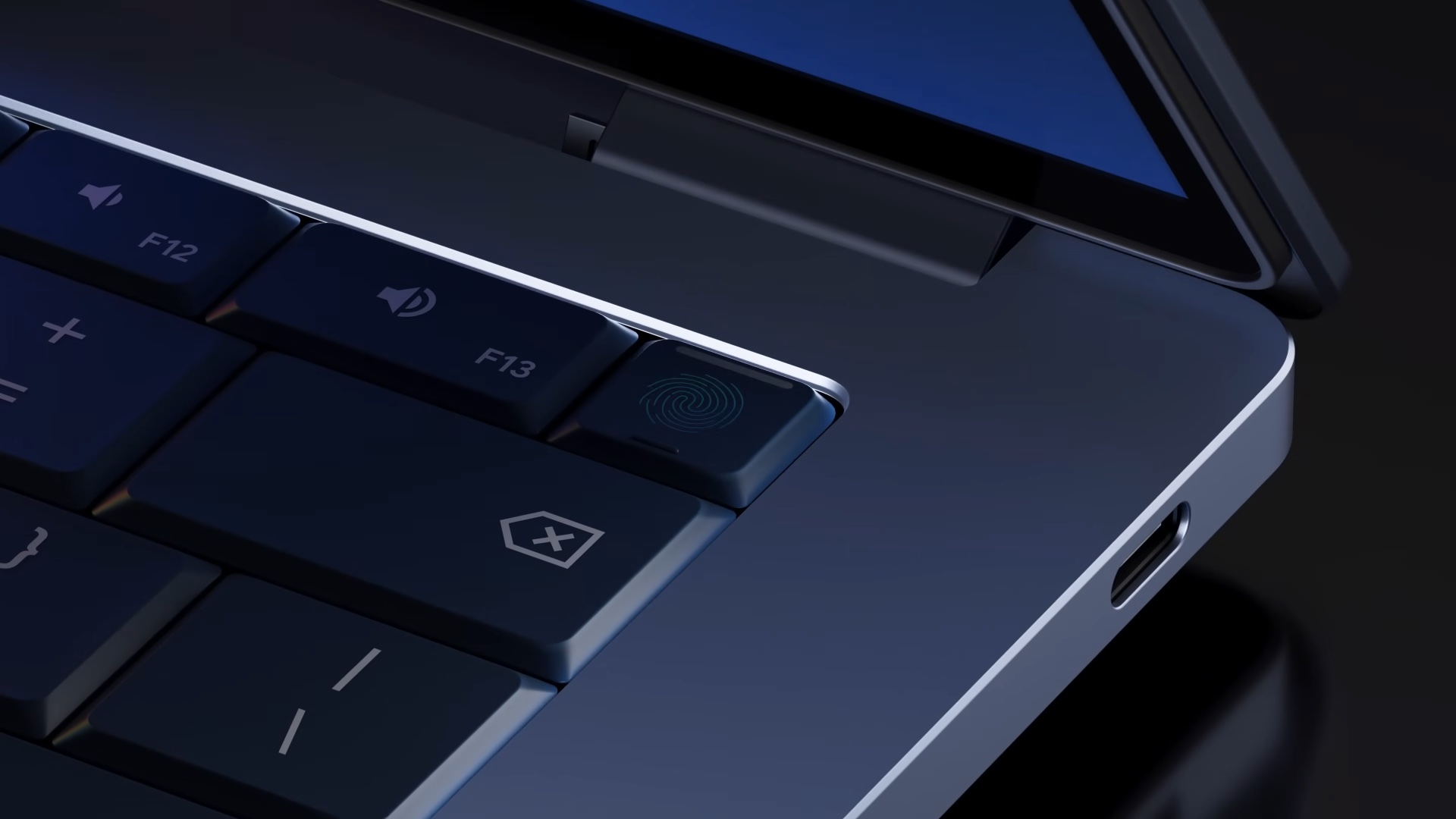 googlebook fingerprint reader usb type-c port hinge