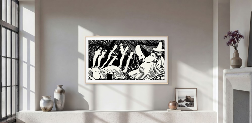 hattifatteners from finn family moomintroll (1948), by tove jansson on samsung the frame pro samsung art store