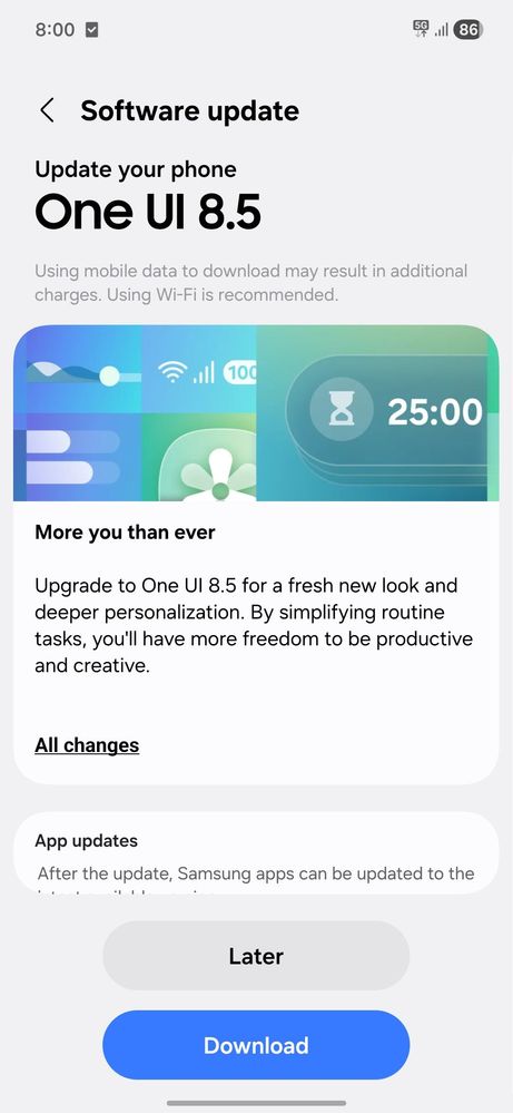 samsung galaxy a16 5g one ui 8.5 update india firmware version