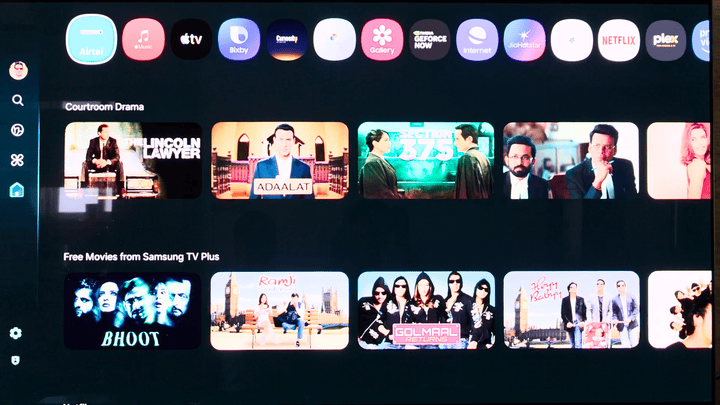 samsung tv s90c one ui tizen 9.0 volume bar