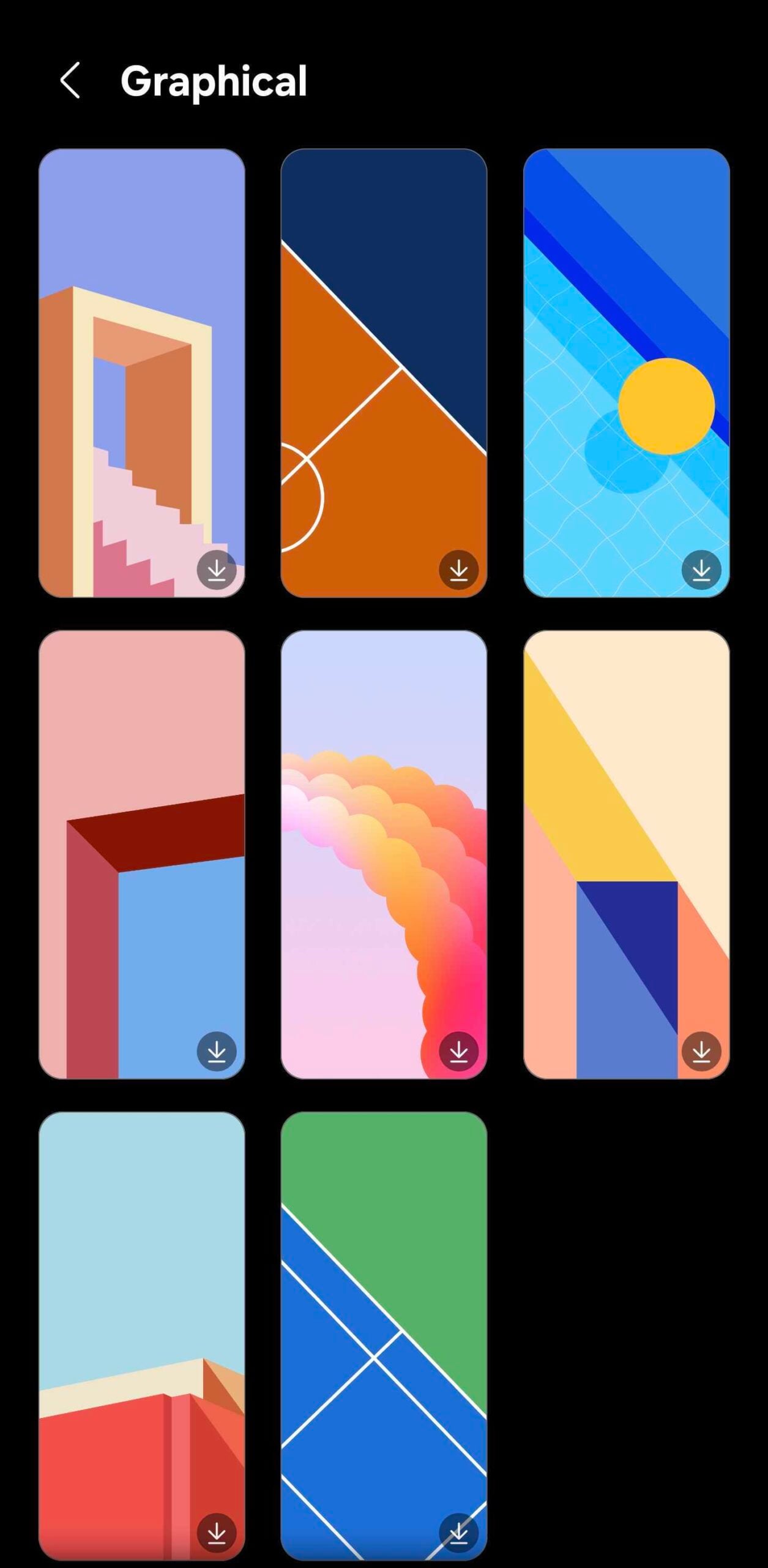 one ui 8.5 graphical wallpapers