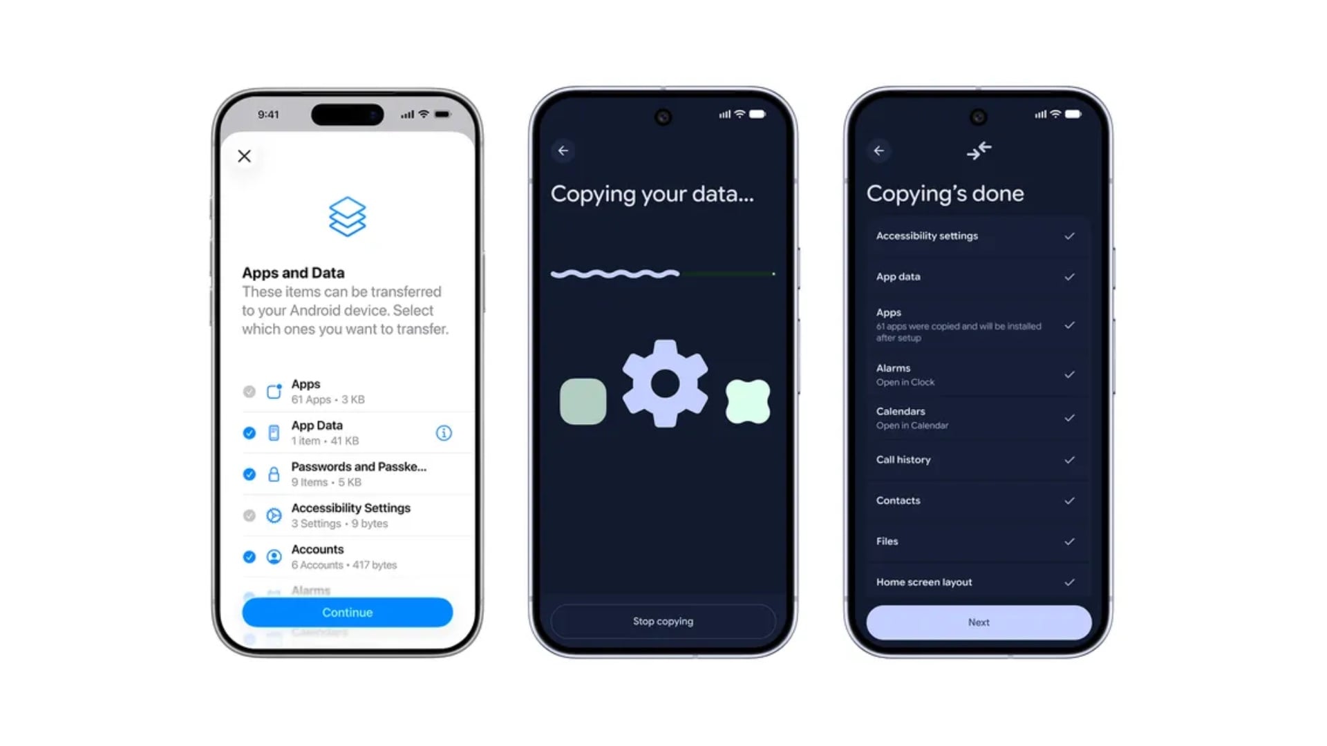 switch iphone data to android samsung galaxy phone