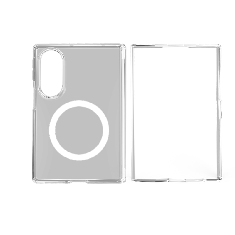alleged samsung galaxy z fold 8 case showing its front and rear design