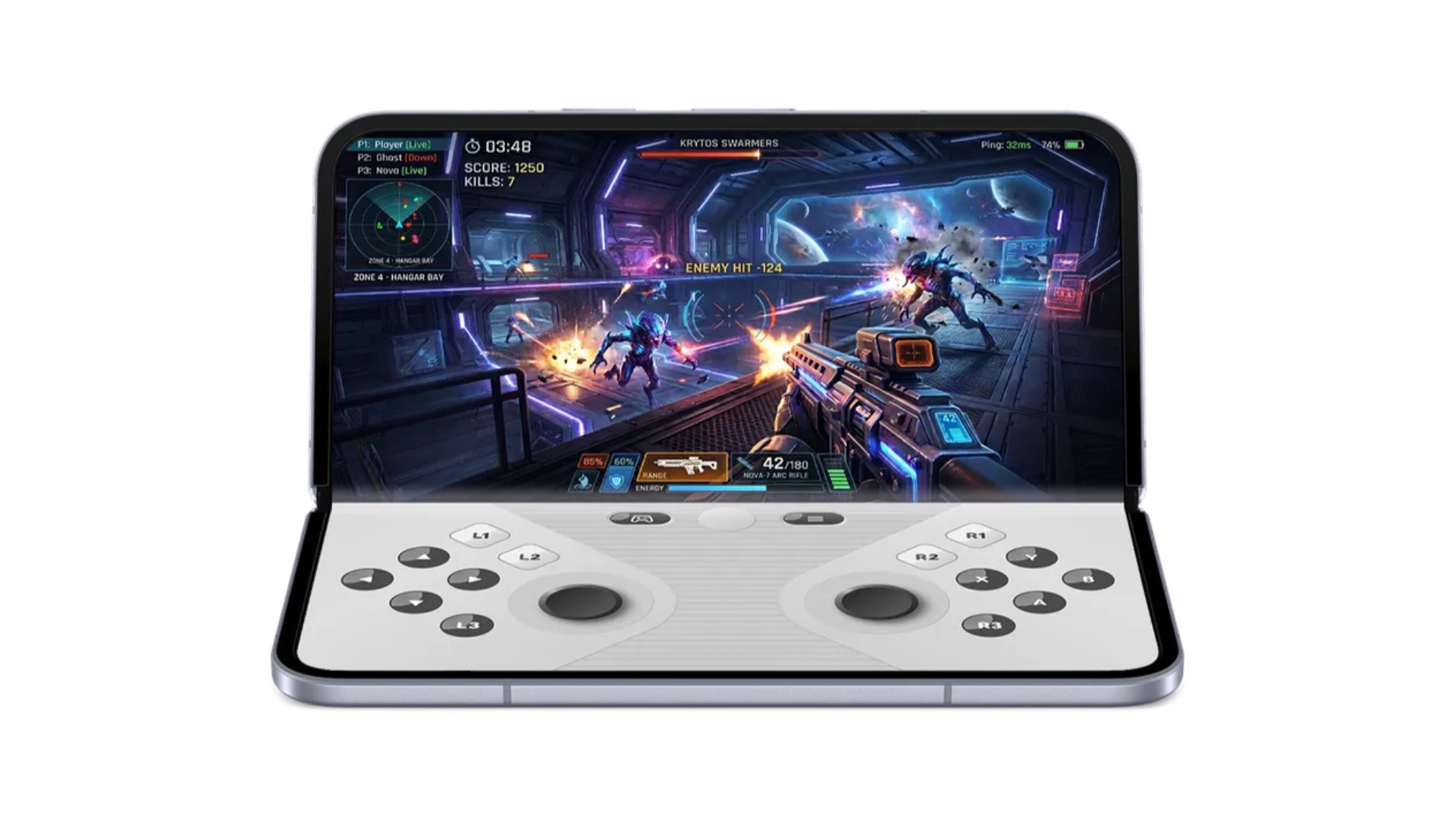 google android 17 foldable gaming split screen gamepad