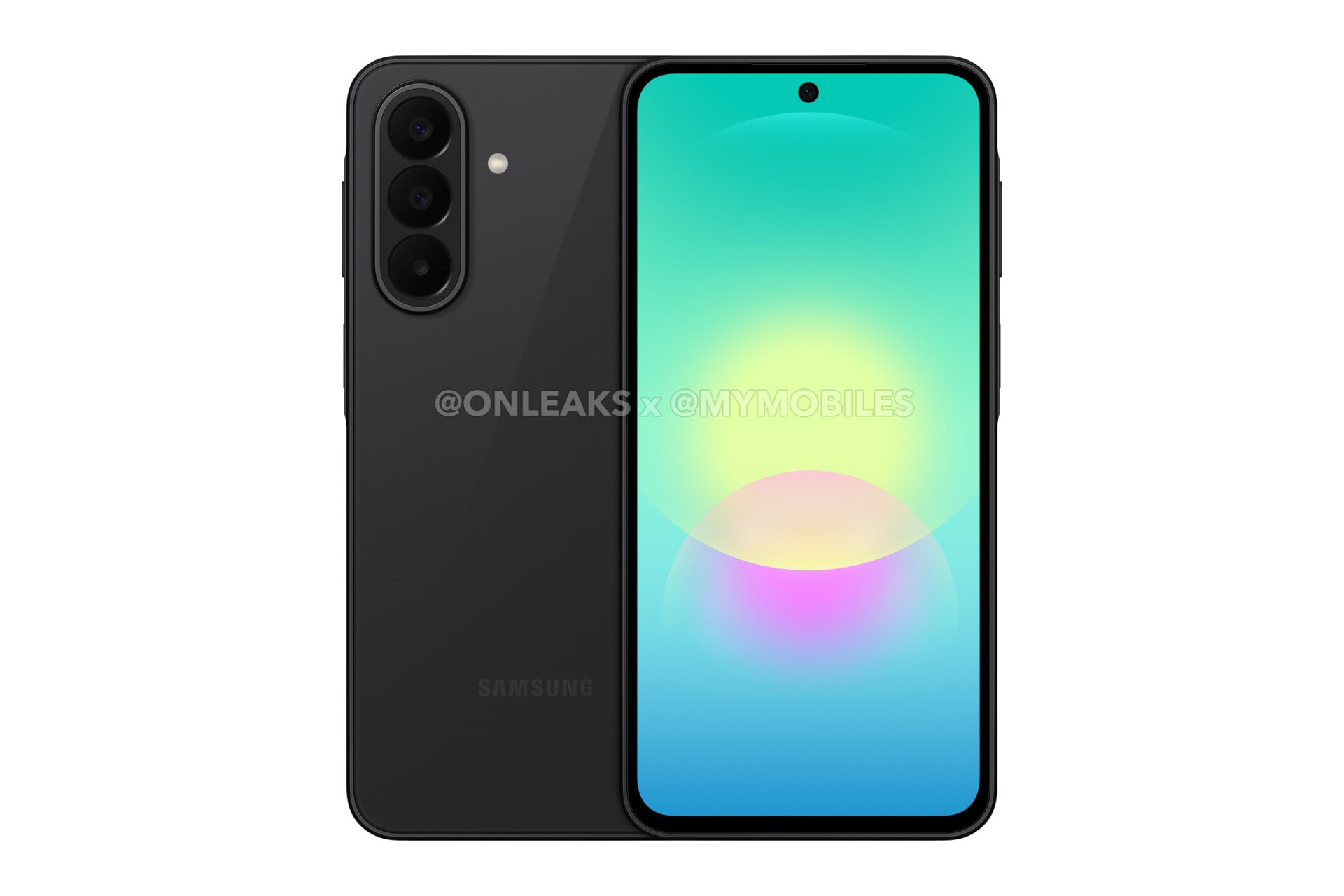 samsung galaxy a27 leaked render showing it in black color