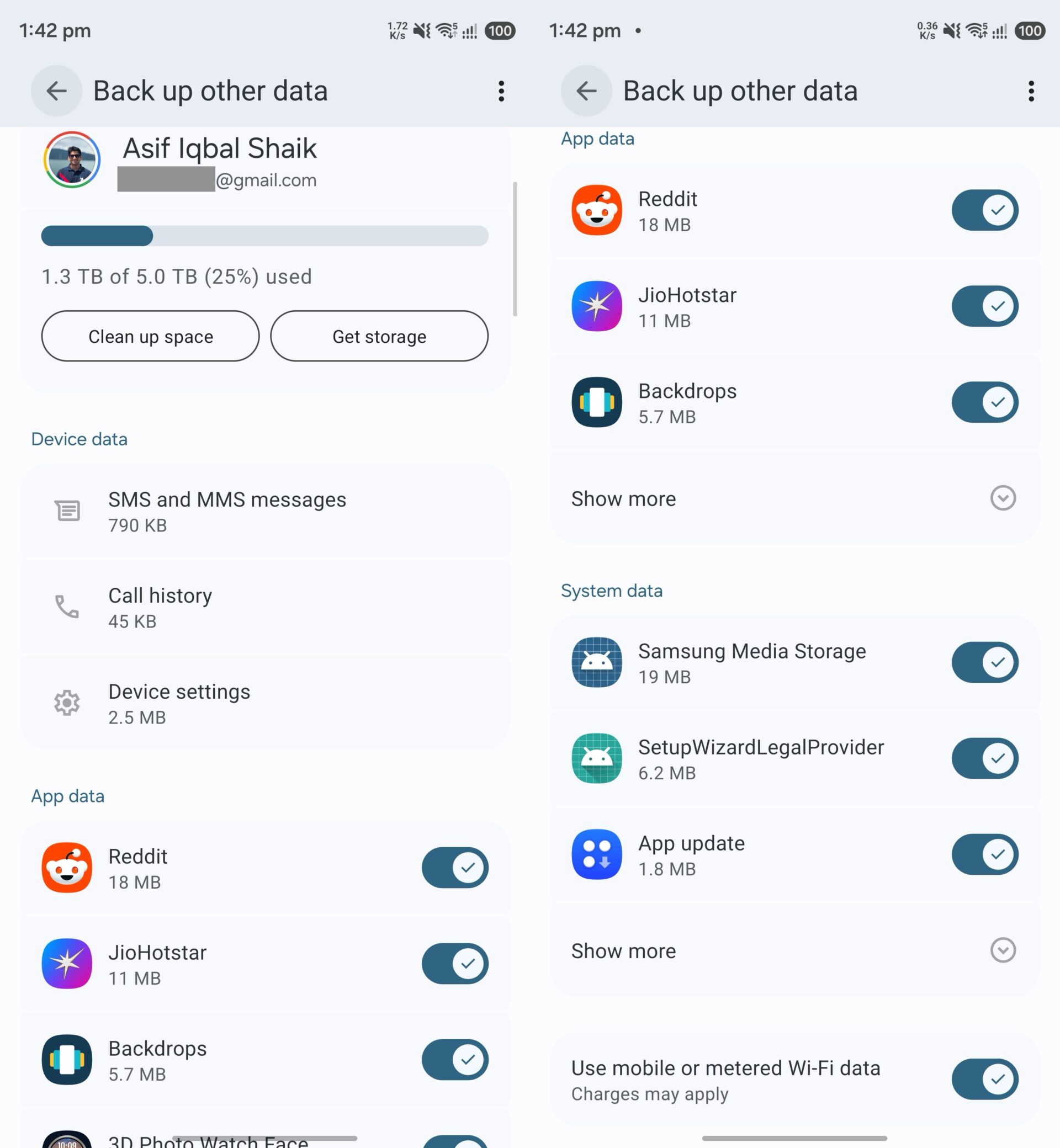 samsung galaxy s26 ultra android 17 one ui 9 beta 2 google data backup per-app controls