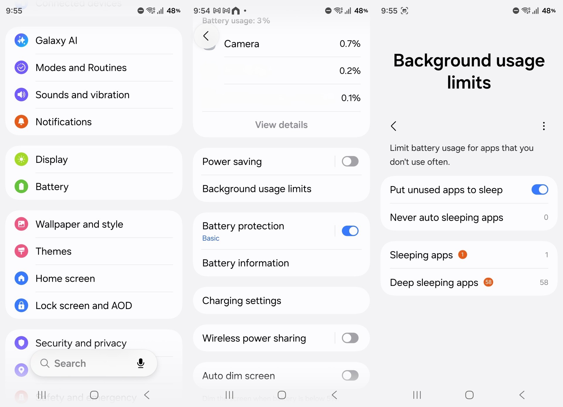 putting unused apps to sleep on the galaxy s26 ultra