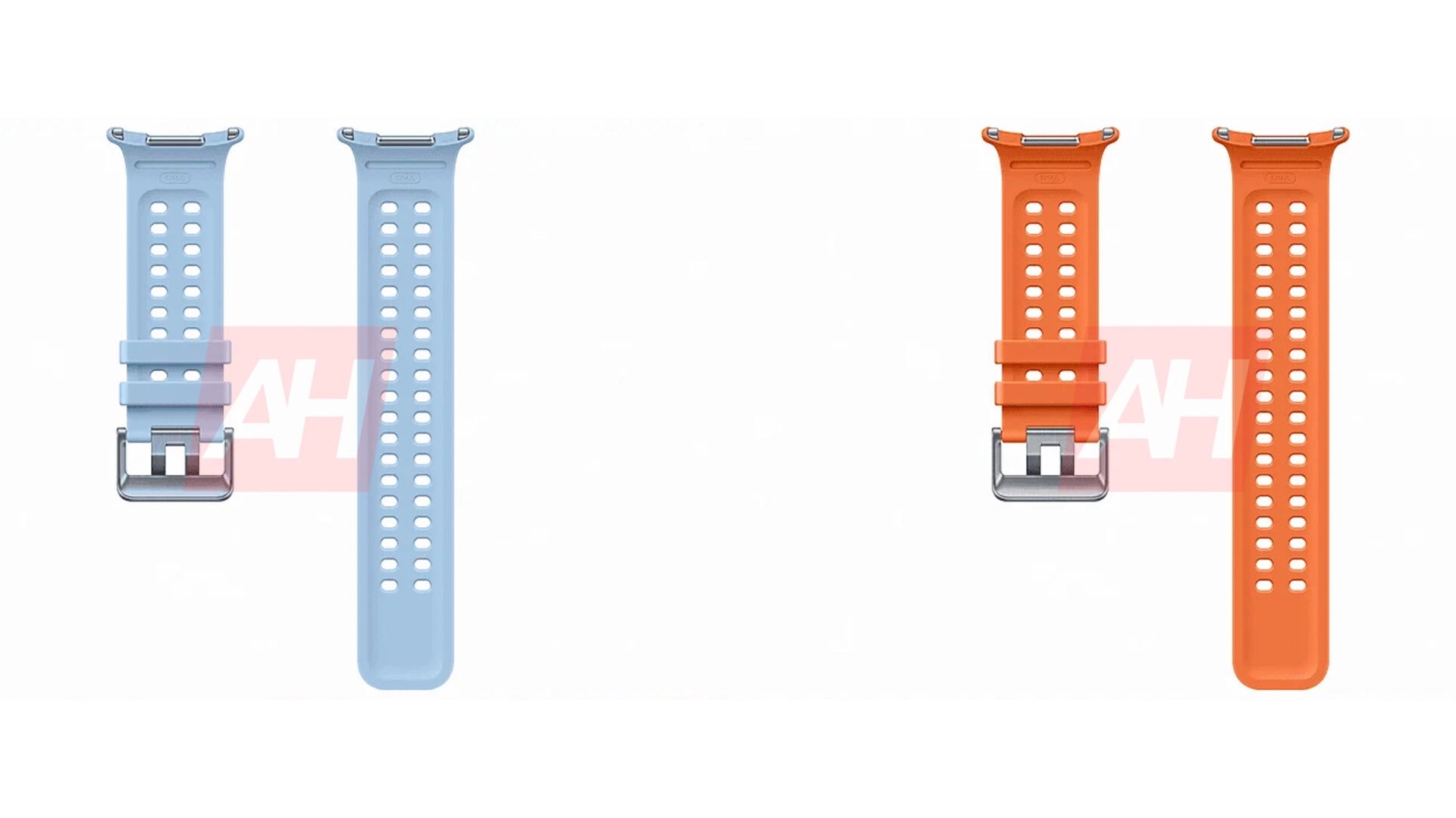 samsung galaxy watch ultra 2 marine strap open blue orange