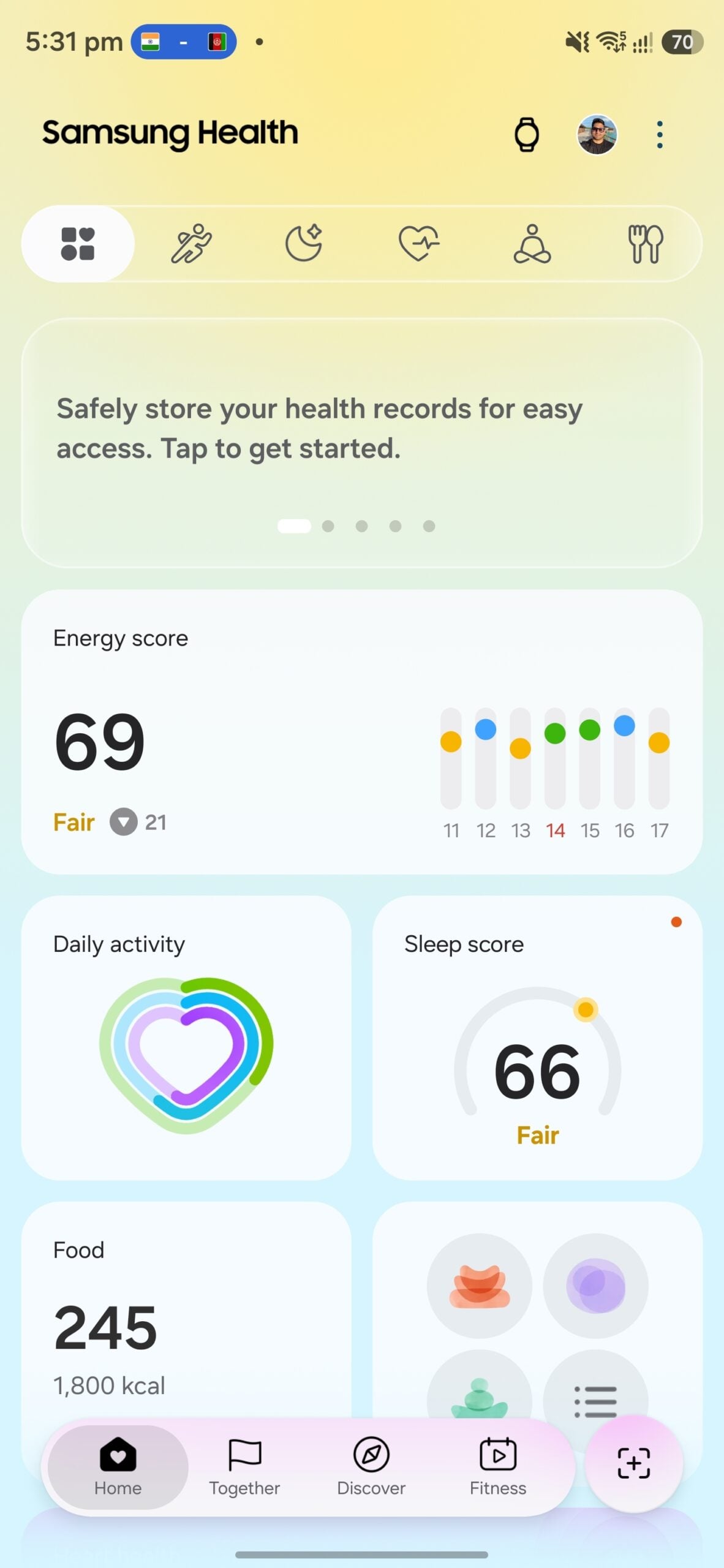 samsung health app galaxy smartphones new version 7.00.0.107 (02)