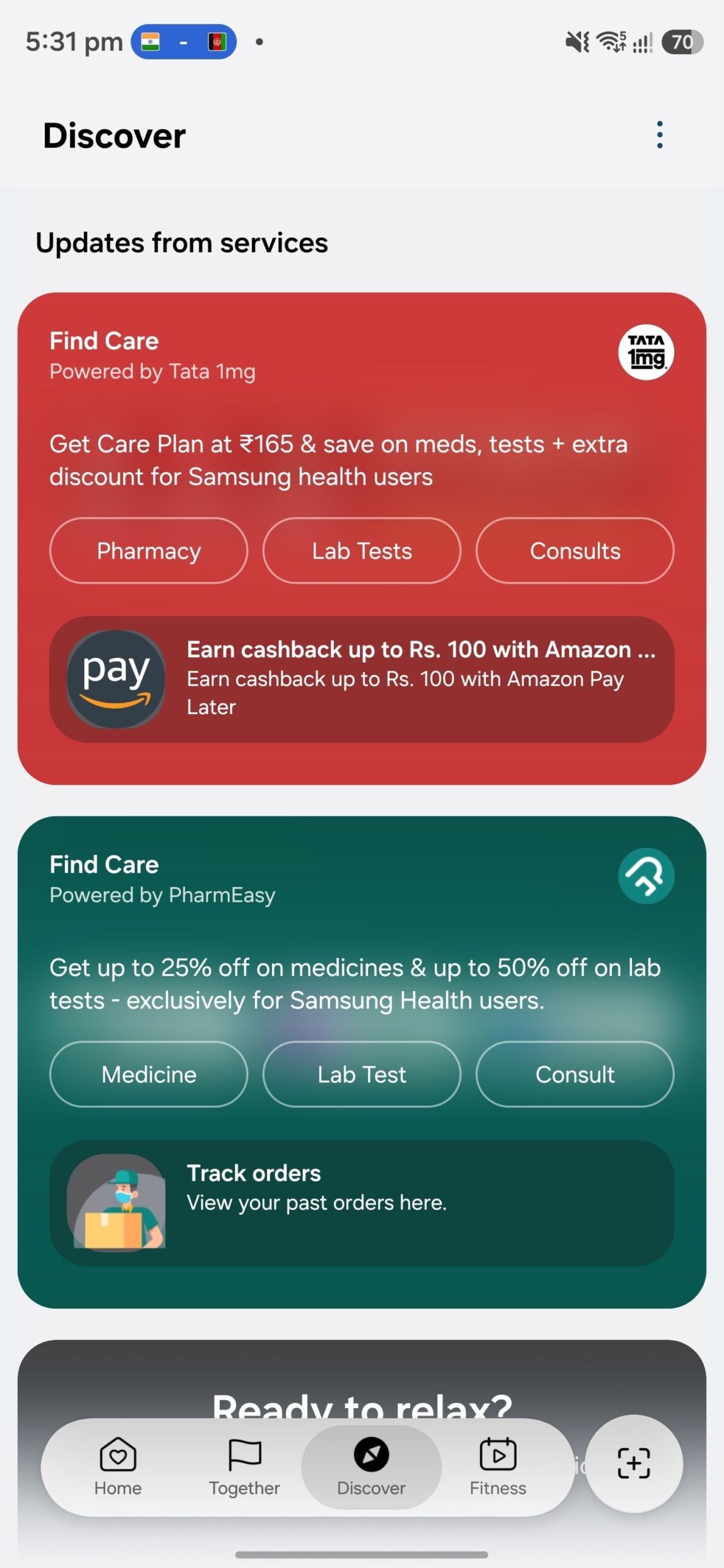 samsung health app galaxy smartphones new version 7.00.0.107 (09)
