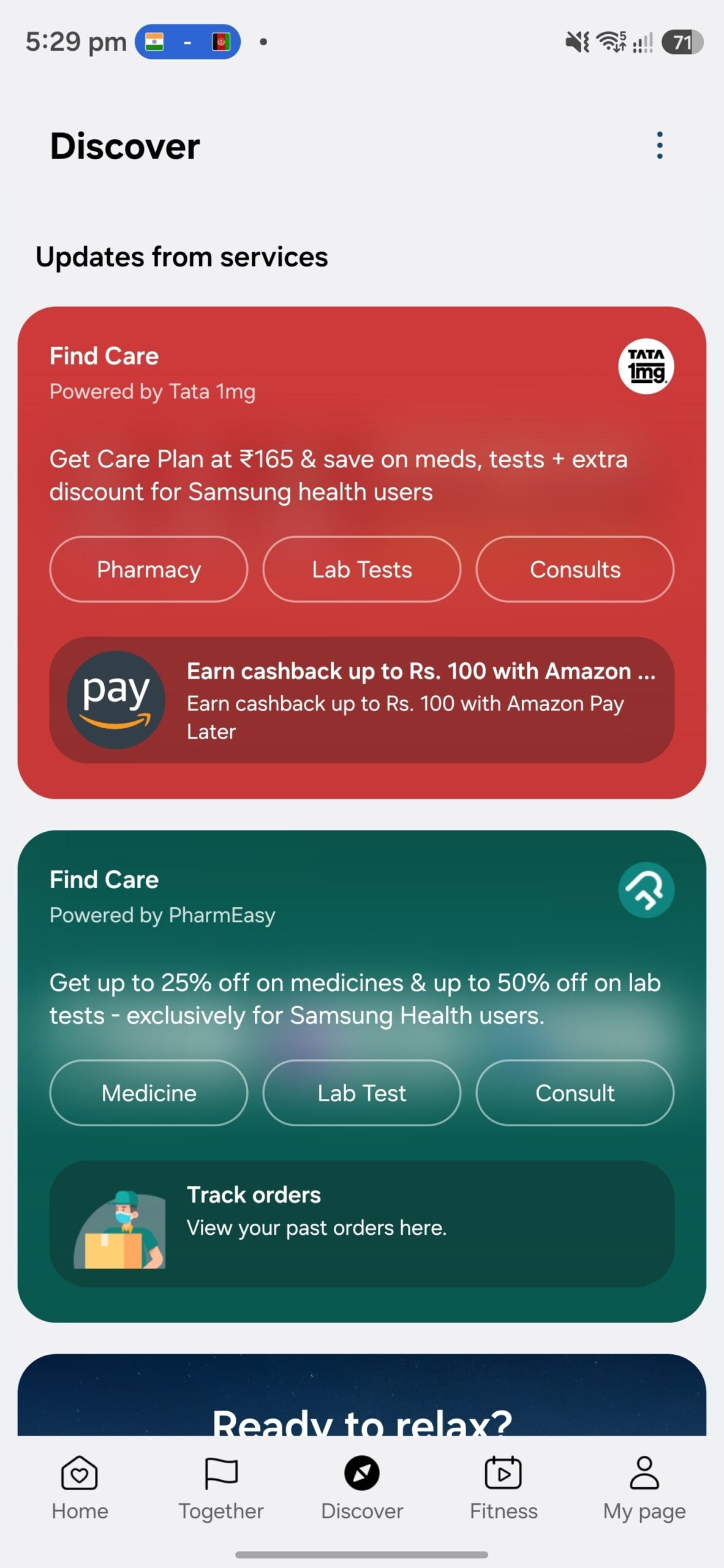 samsung health app galaxy smartphones old version 6.32.0.001 (10)