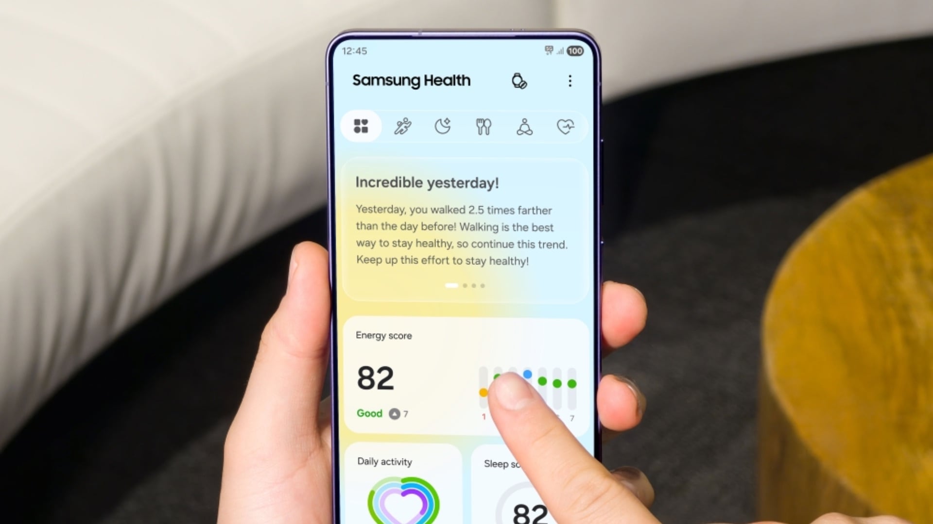 samsung health app ui design revamp june 2026